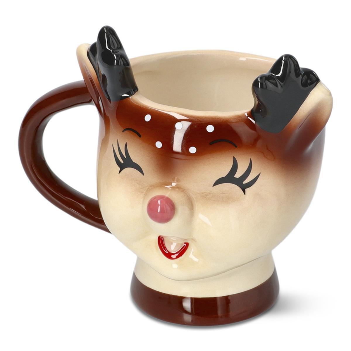 Brown deer mug. 450 ml