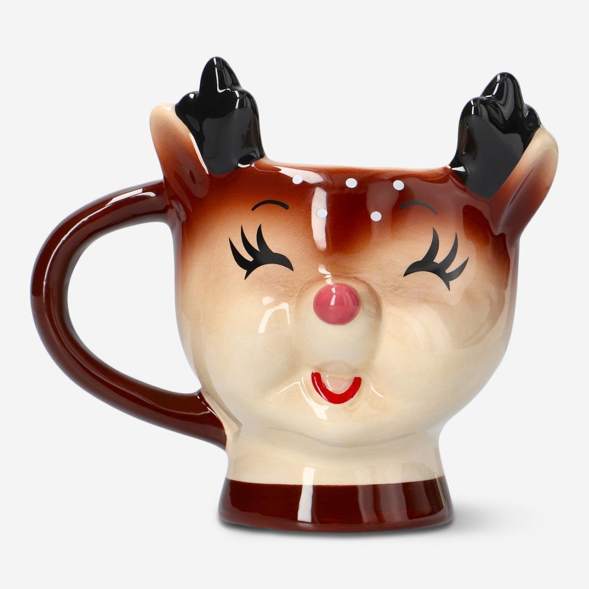 Brown deer mug. 450 ml