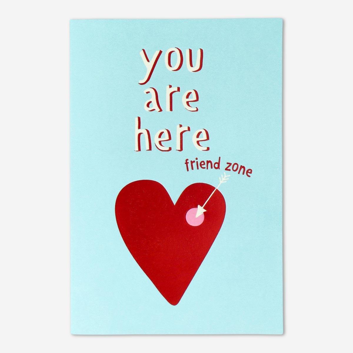 Blue friendzone card
