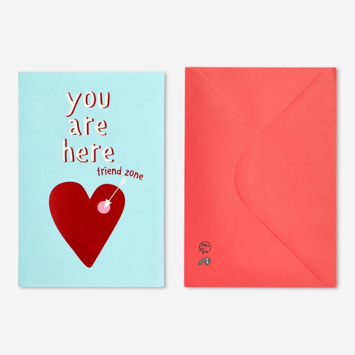 Blue friendzone card