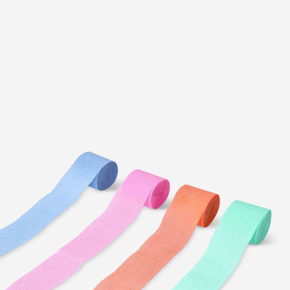 Multicolour crepe streamers. 4 pcs | Flying Tiger UAE