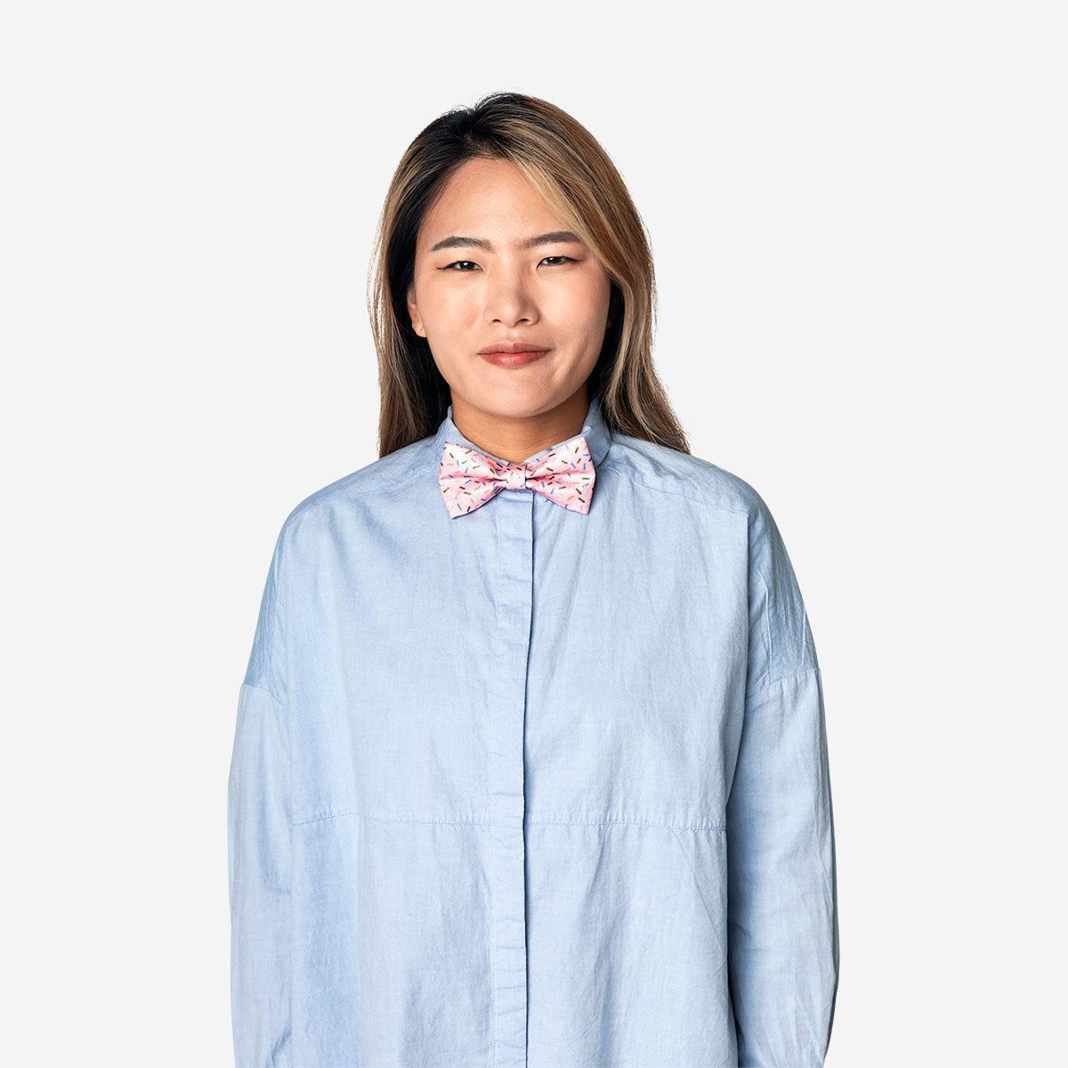Pink bow tie