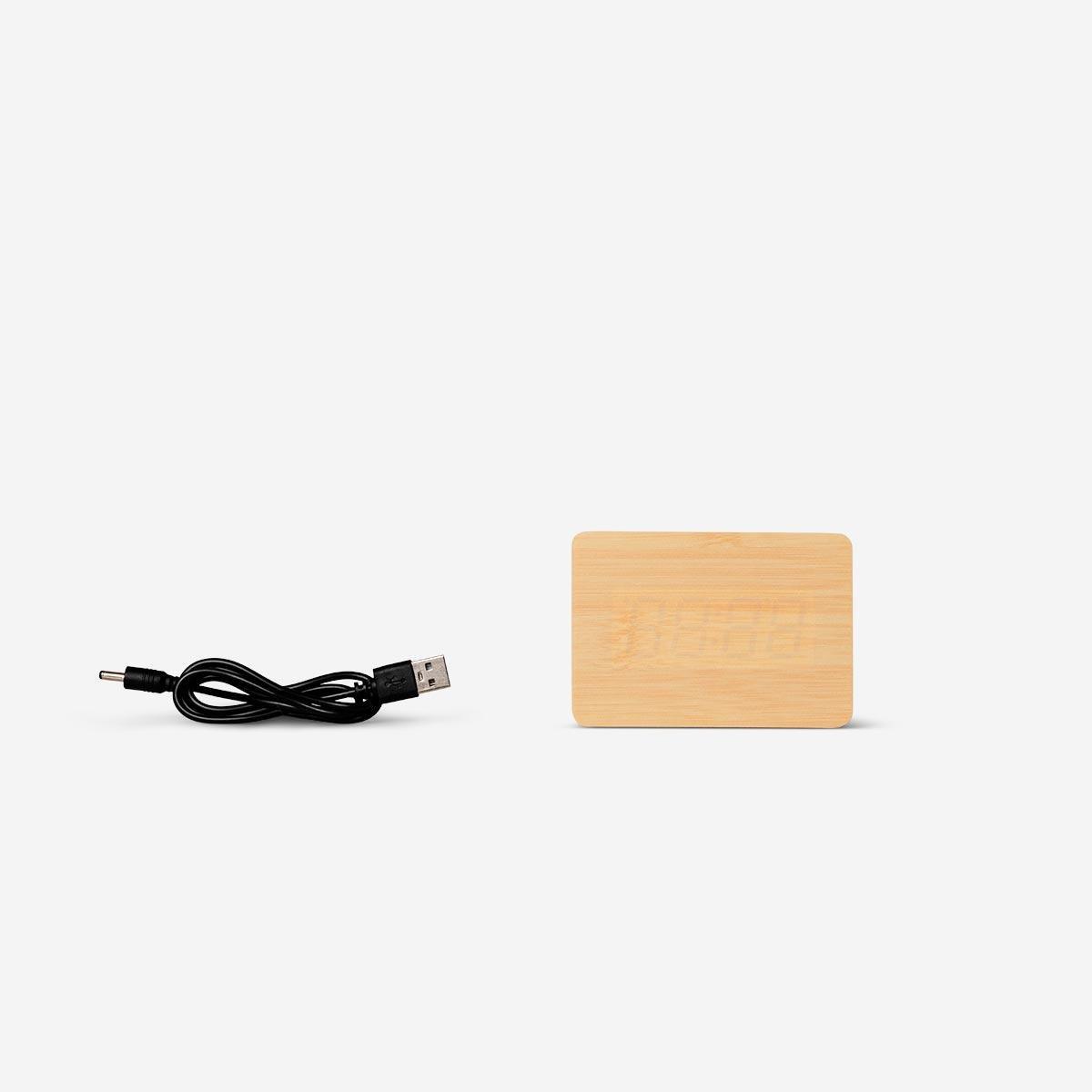 Wooden digital alarm clock | Flying Tiger UAE