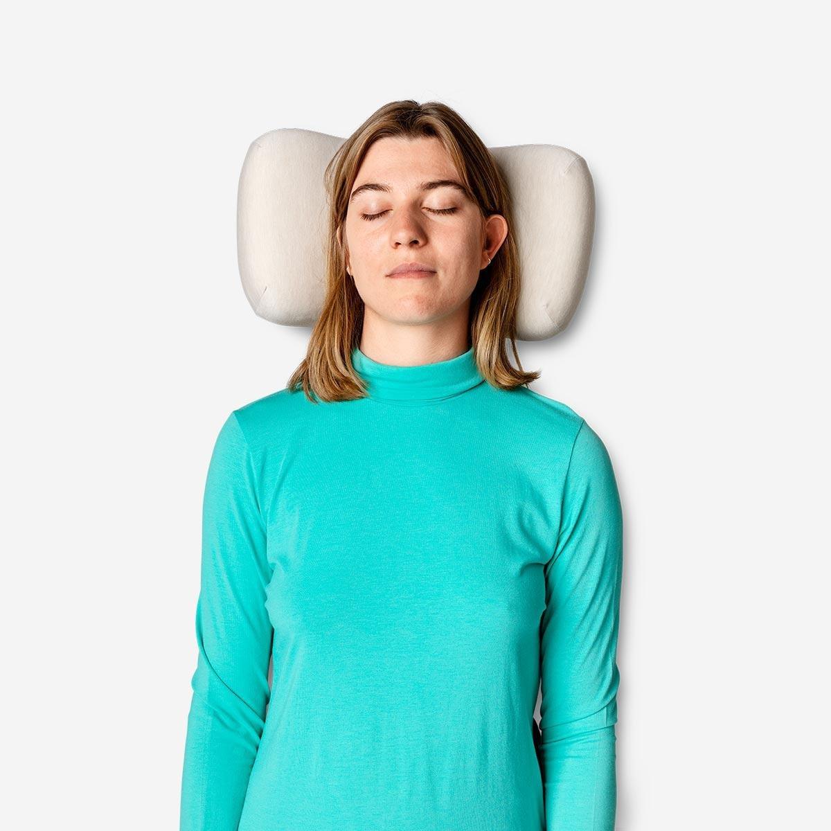 White travel pillow