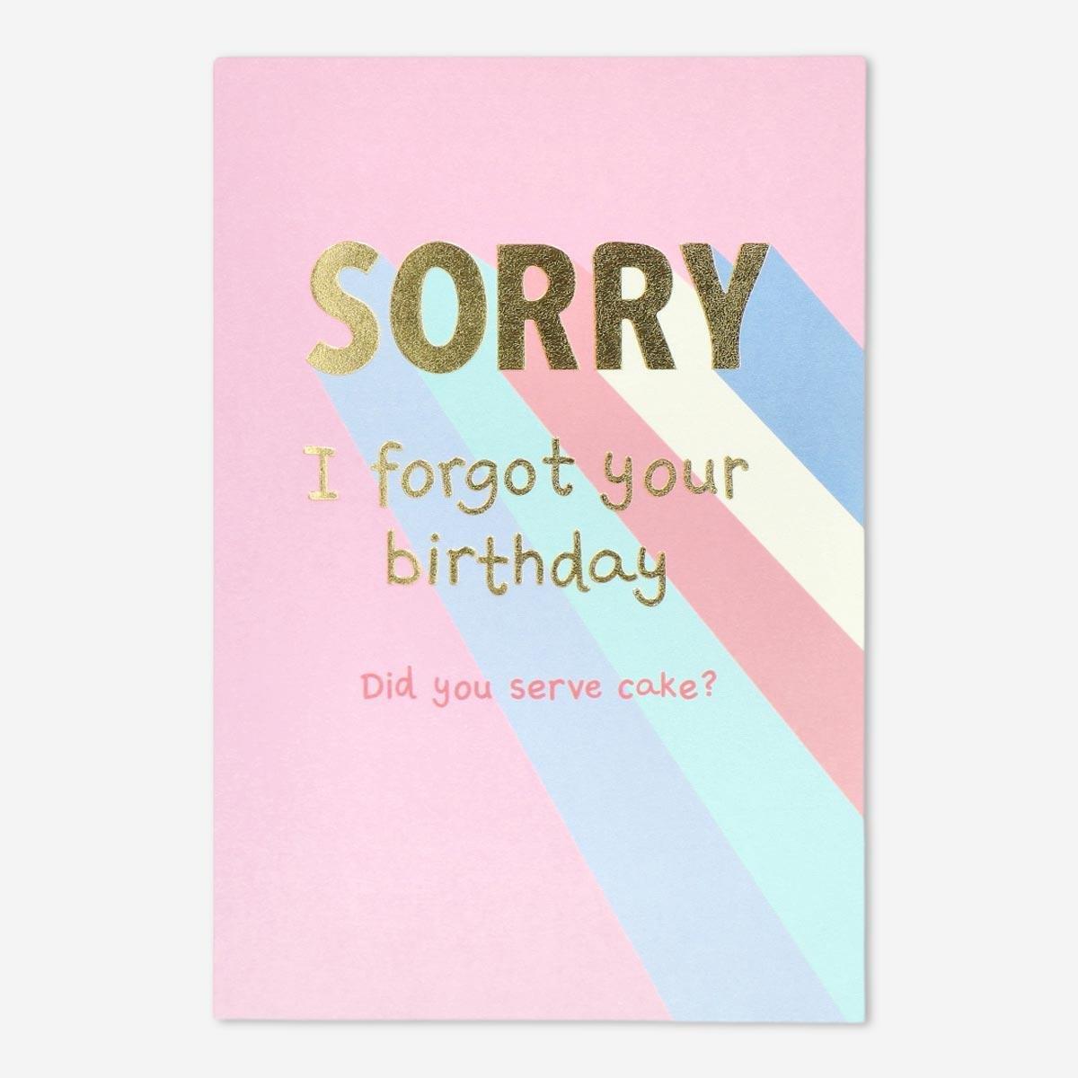 Pink card with envelope