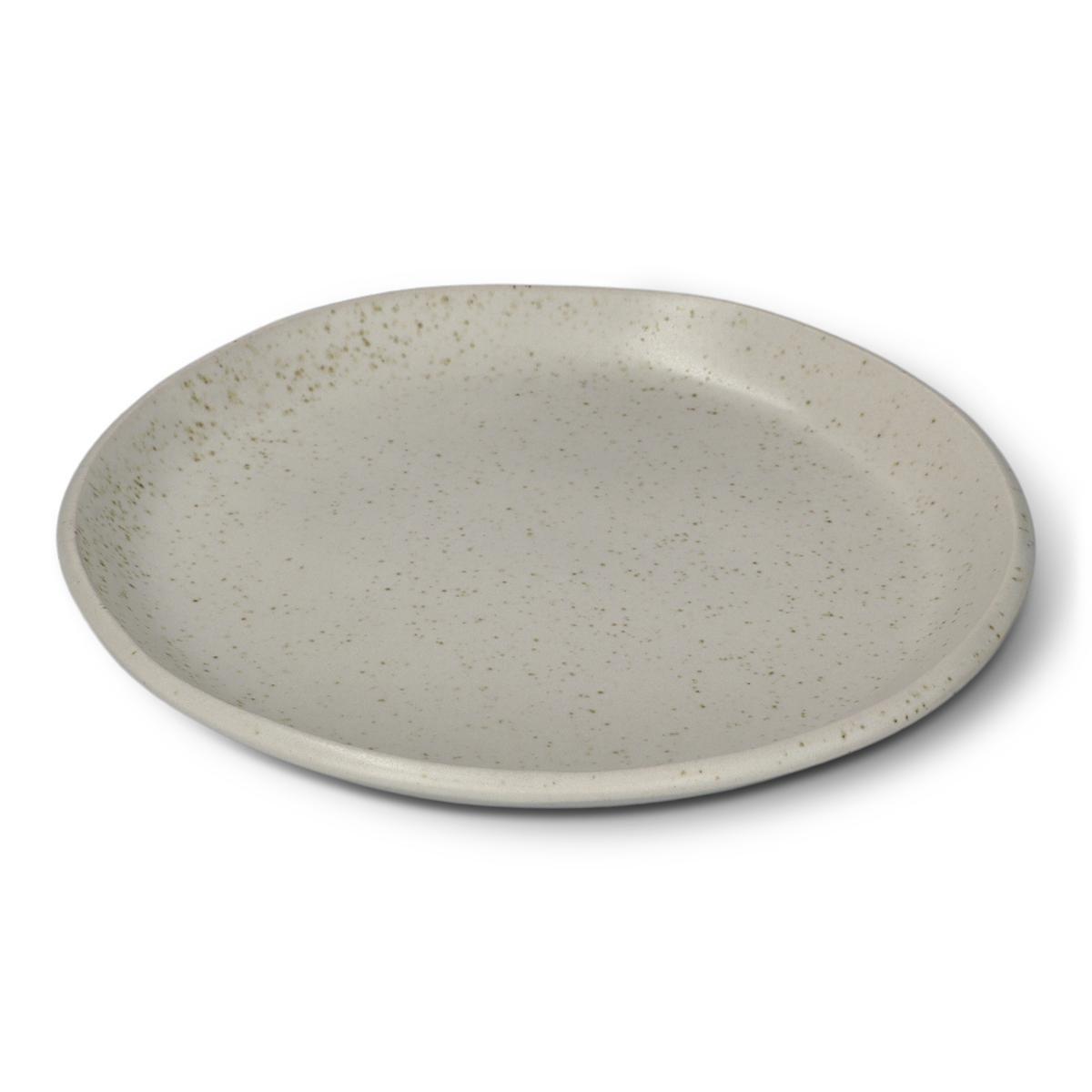 Beige stoneware Plate. 20 Cm