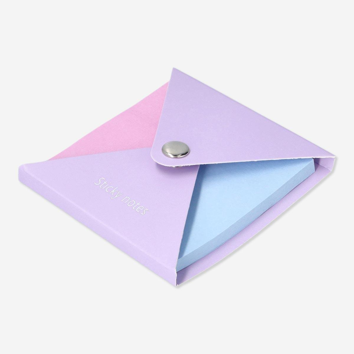 Purple sticky memos