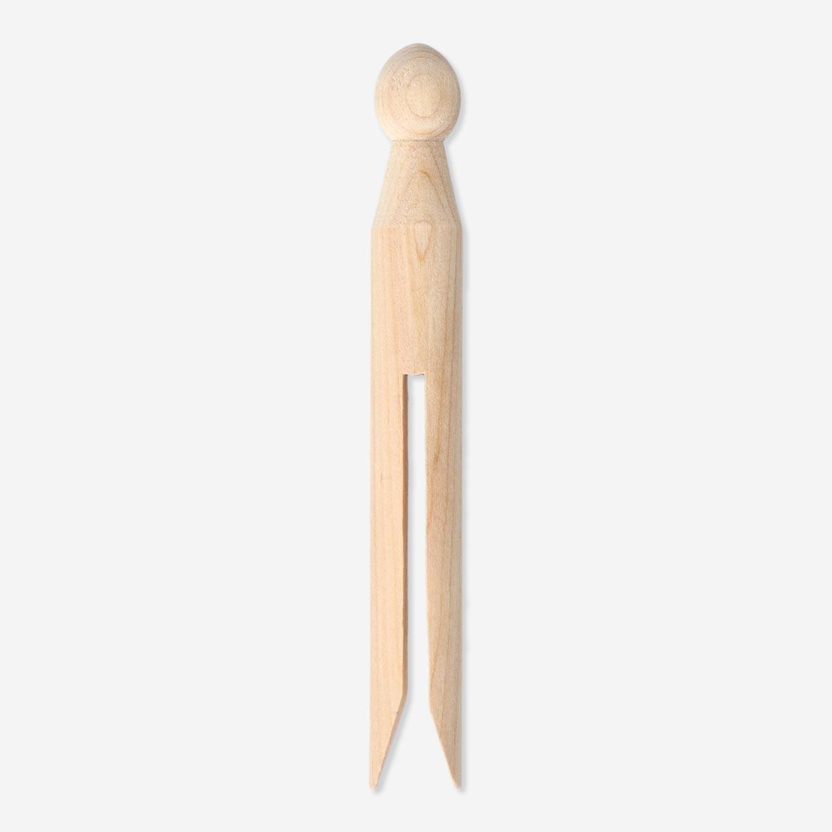 Beige clothes pegs. 10 pcs