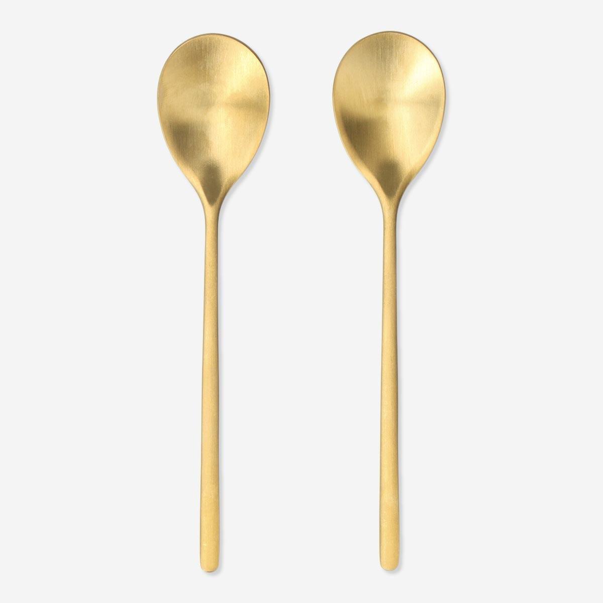 Gold spoons. 2 pcs