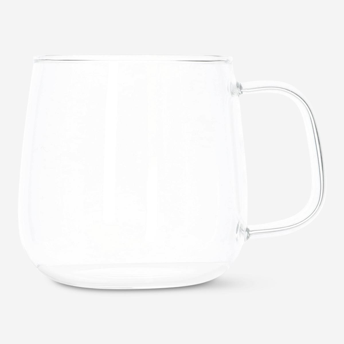 Glass mugs. 2 pcs
