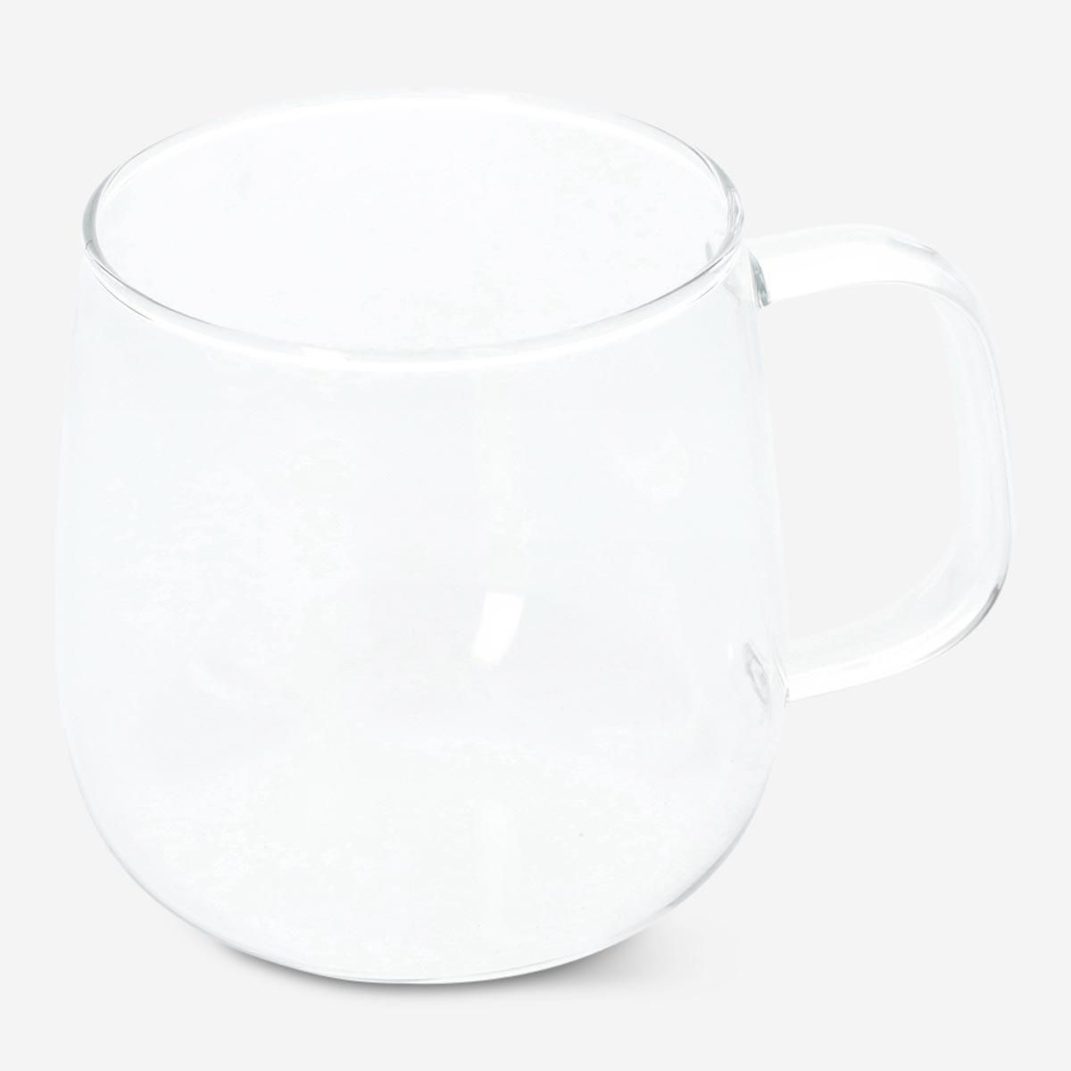 Glass mugs. 2 pcs