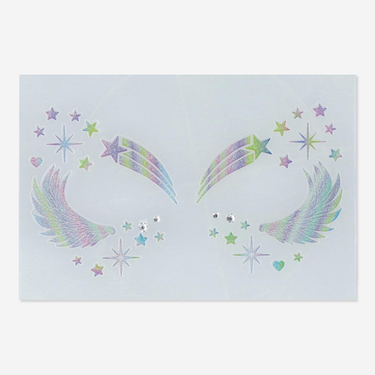 Multicolour face stickers. kids size