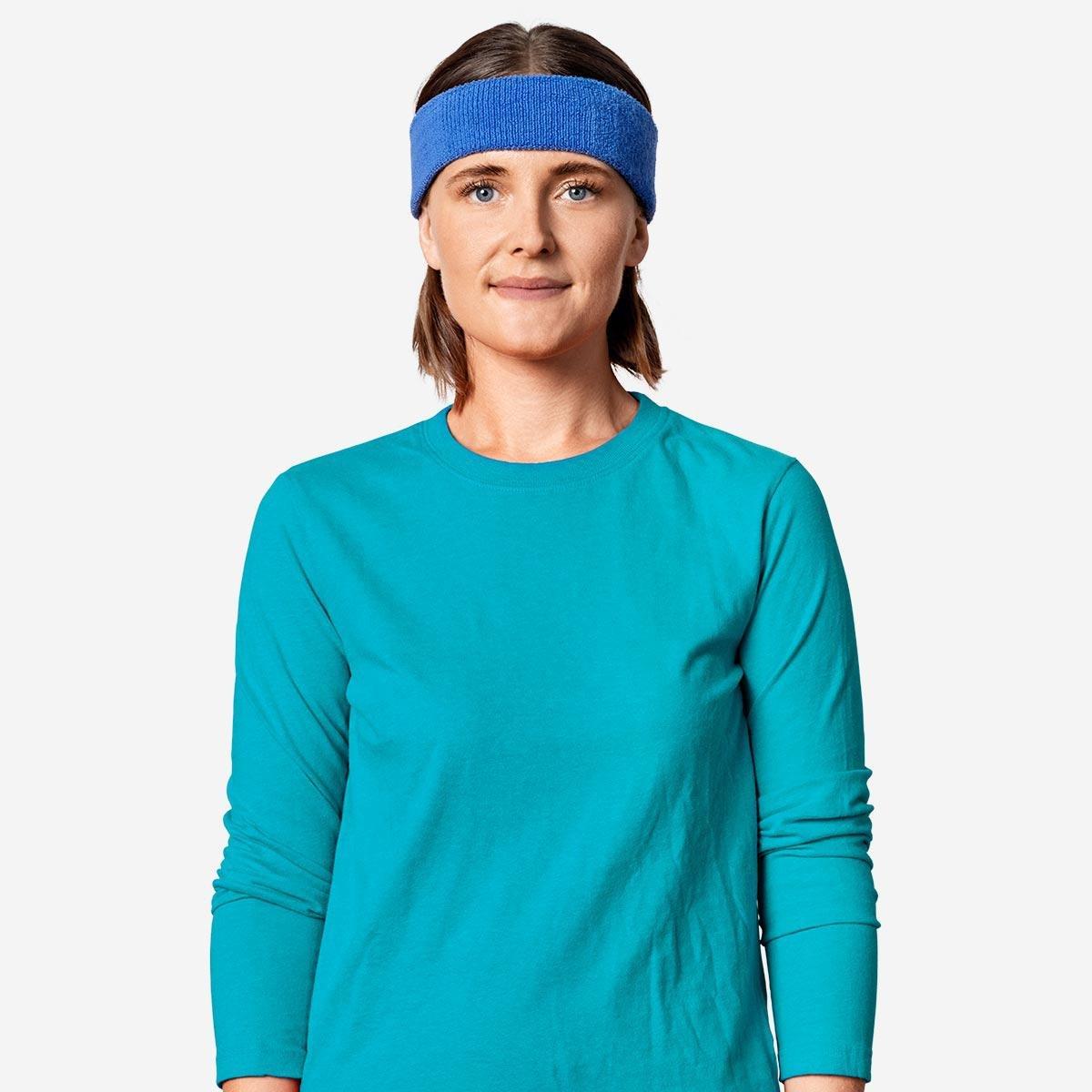 Blue sweatband
