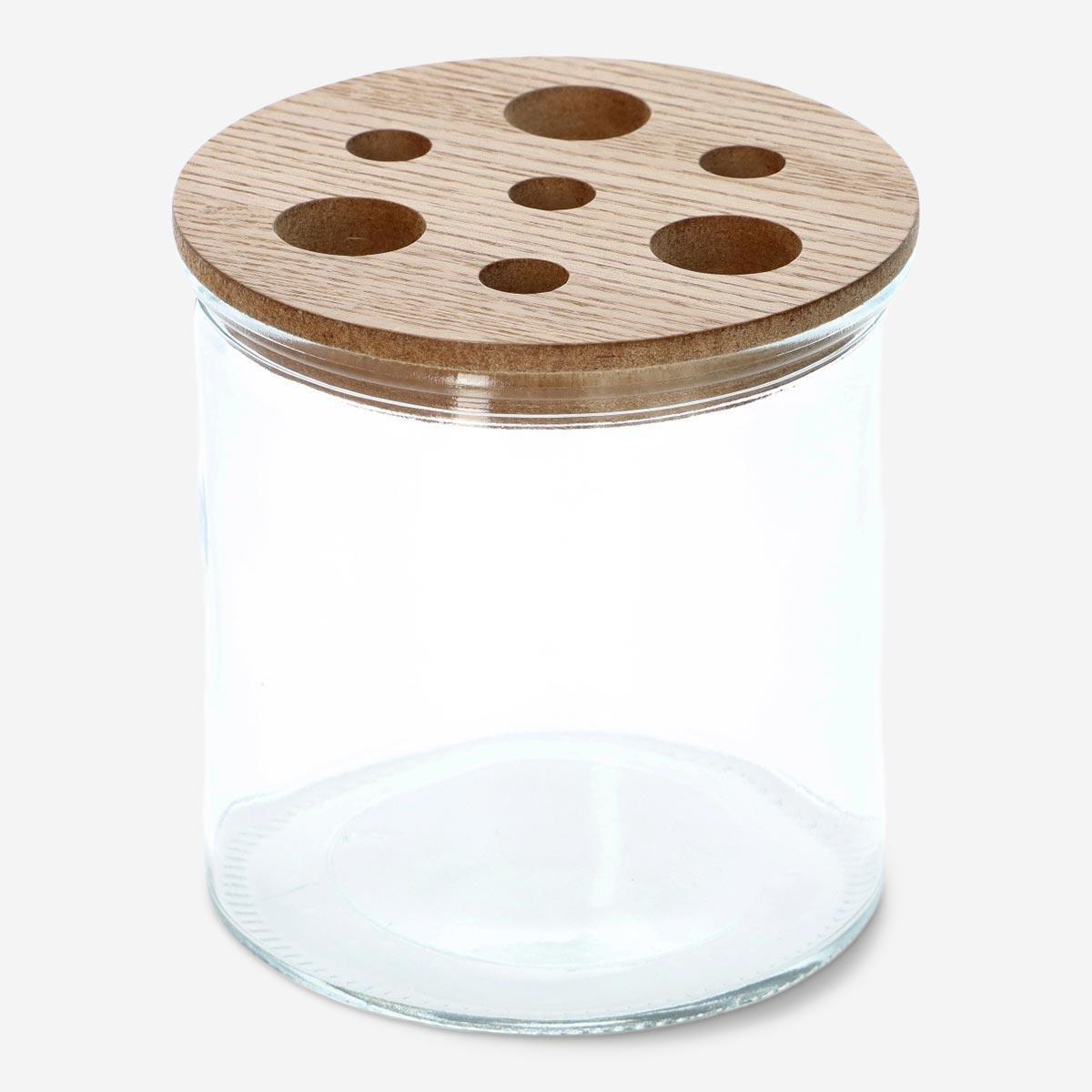 Glass flower vase