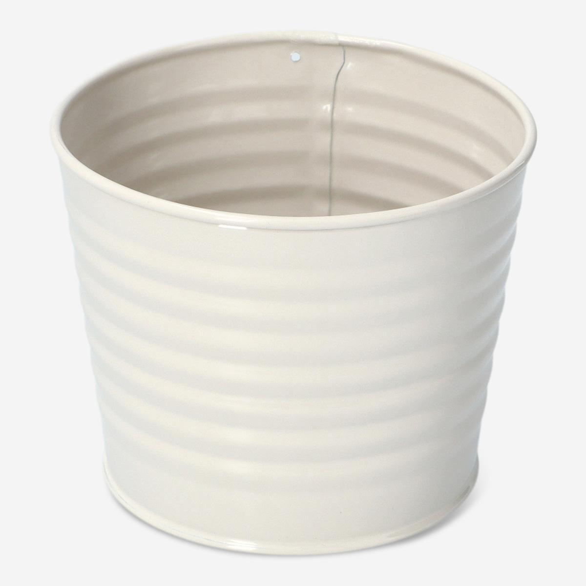 Grey plant pot. small