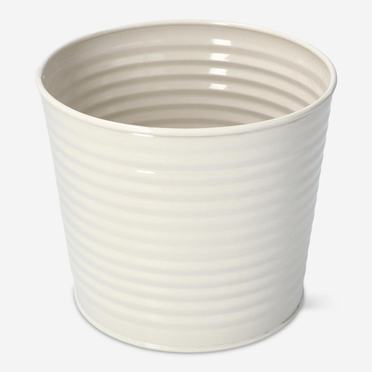 Grey plant pot. large