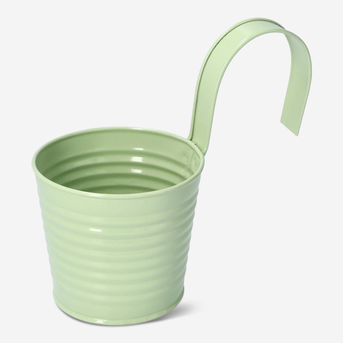 Green plant pot. medium