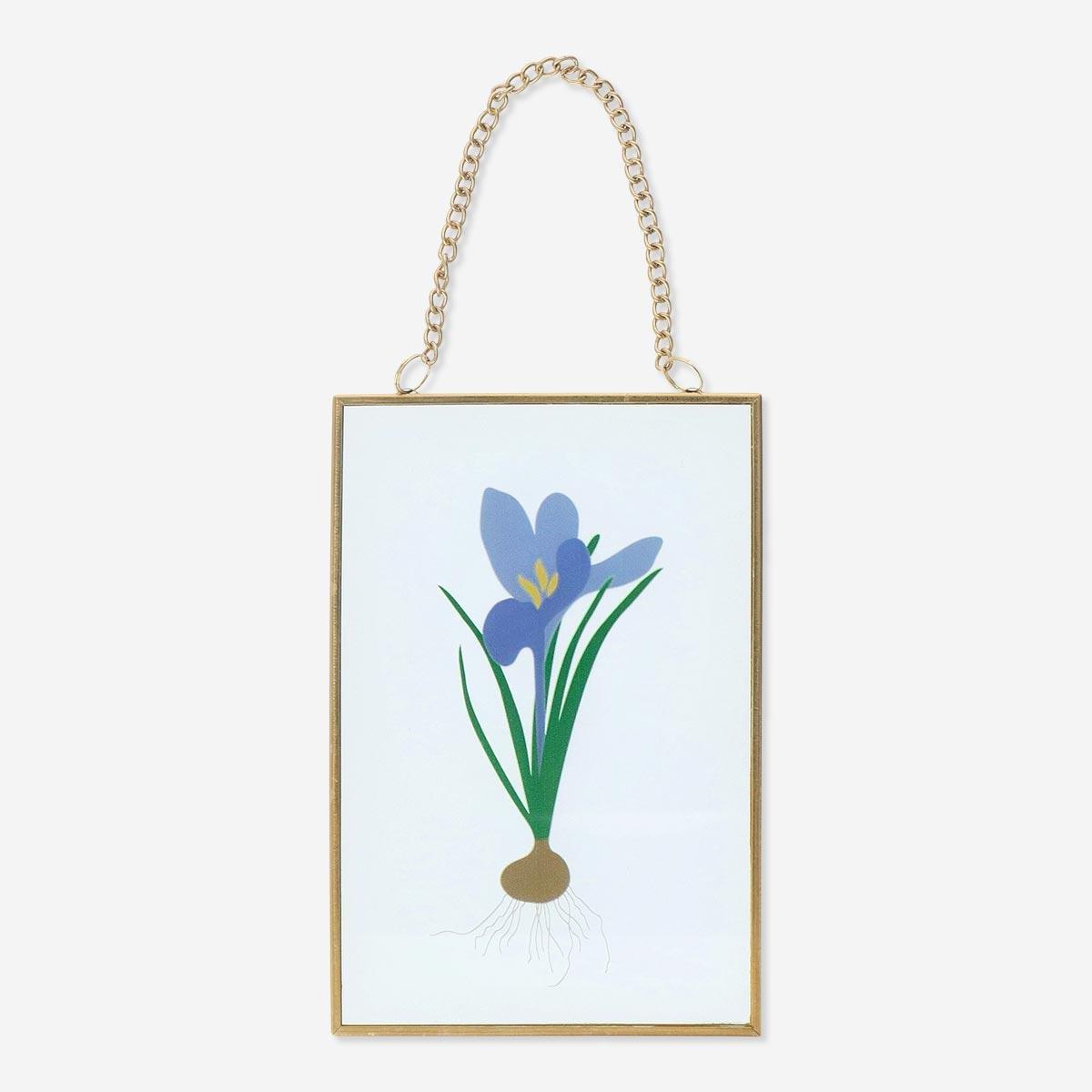 Blue picture frame. 10 x 15 cm