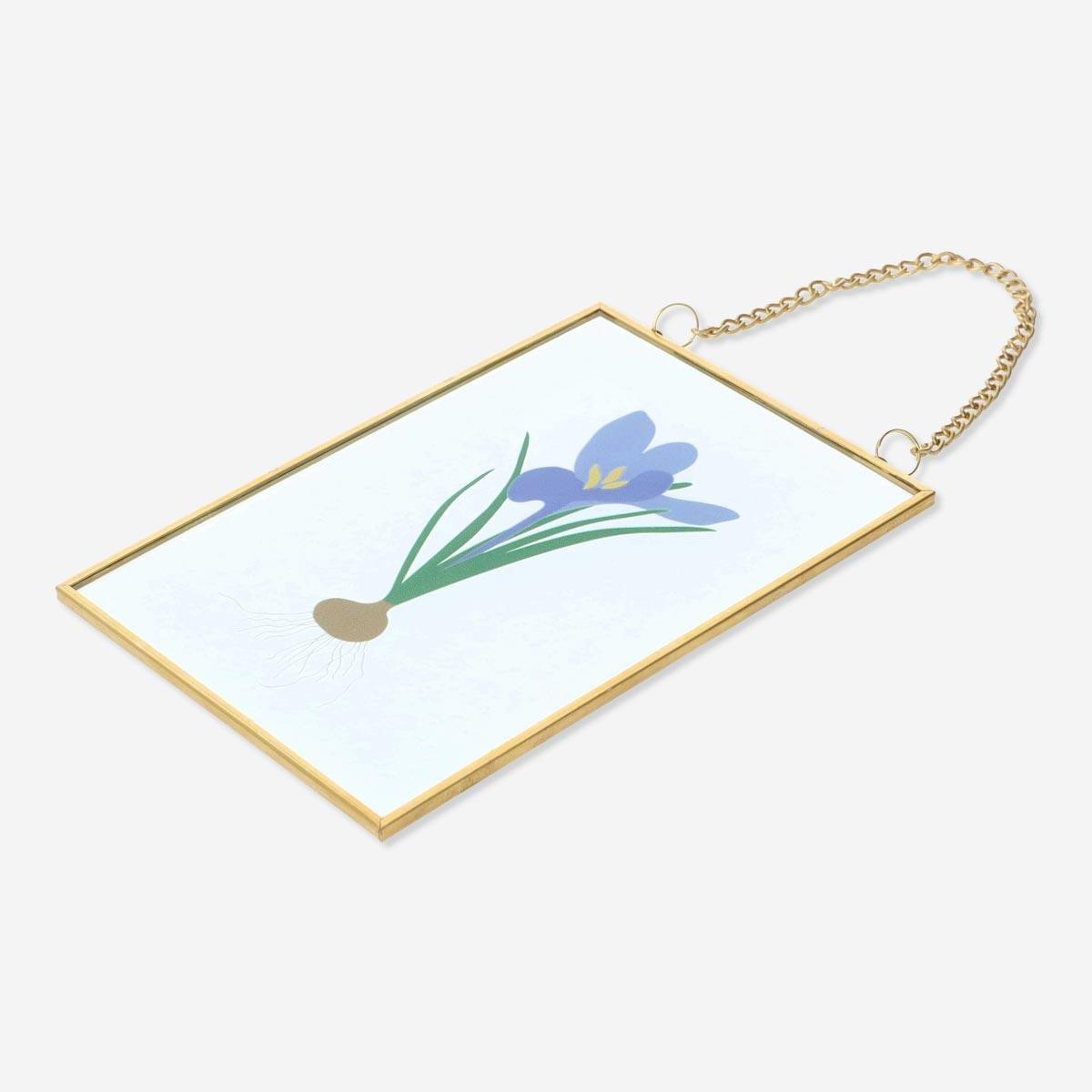 Blue picture frame. 10 x 15 cm