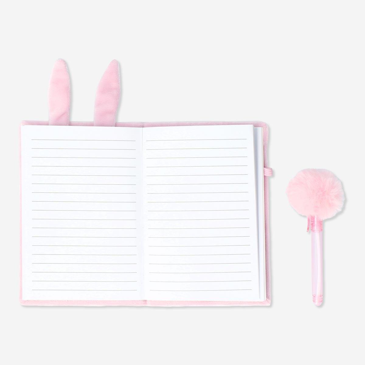 Pink notebook with ballpoint pen | Flying Tiger UAE