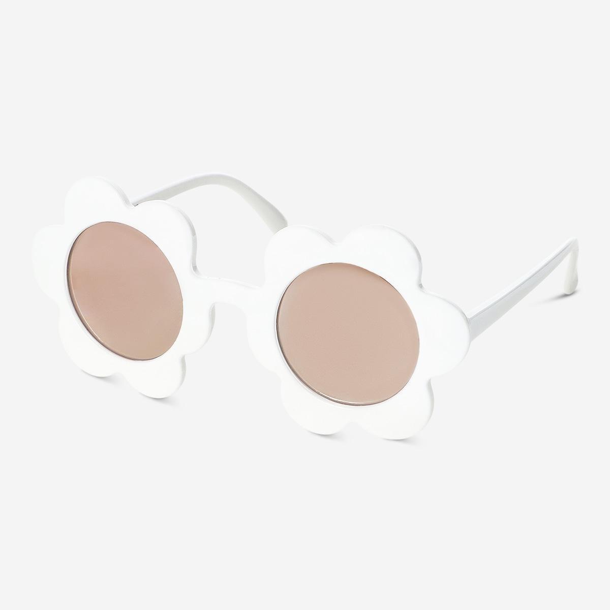 White Flower-Shaped Sunglasses