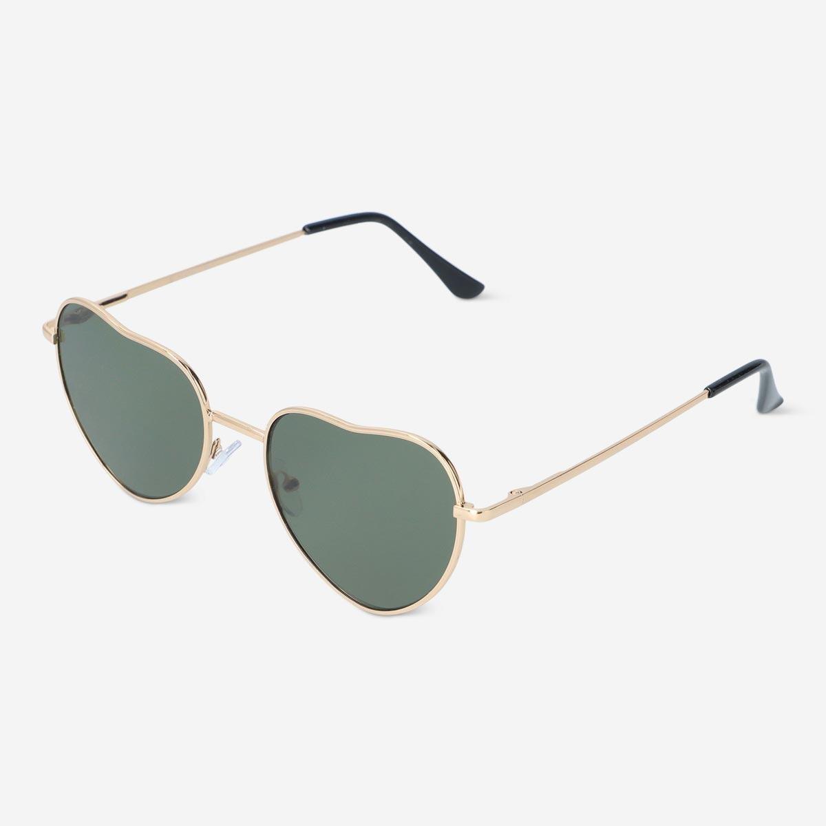 Black heart shaped sunglasses