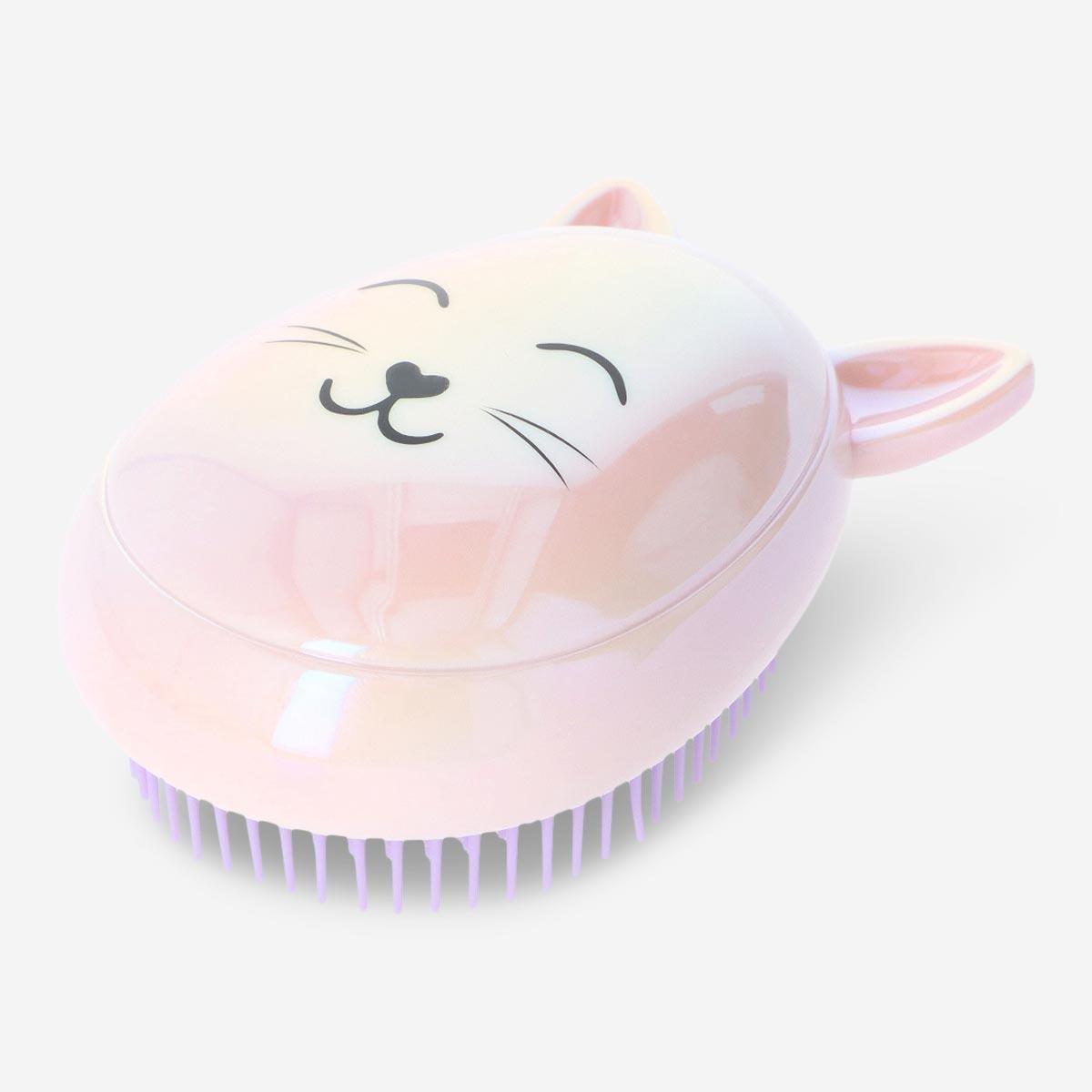 Pink hairbrush