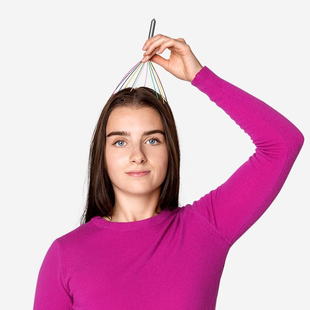 Multicolour Head Massager