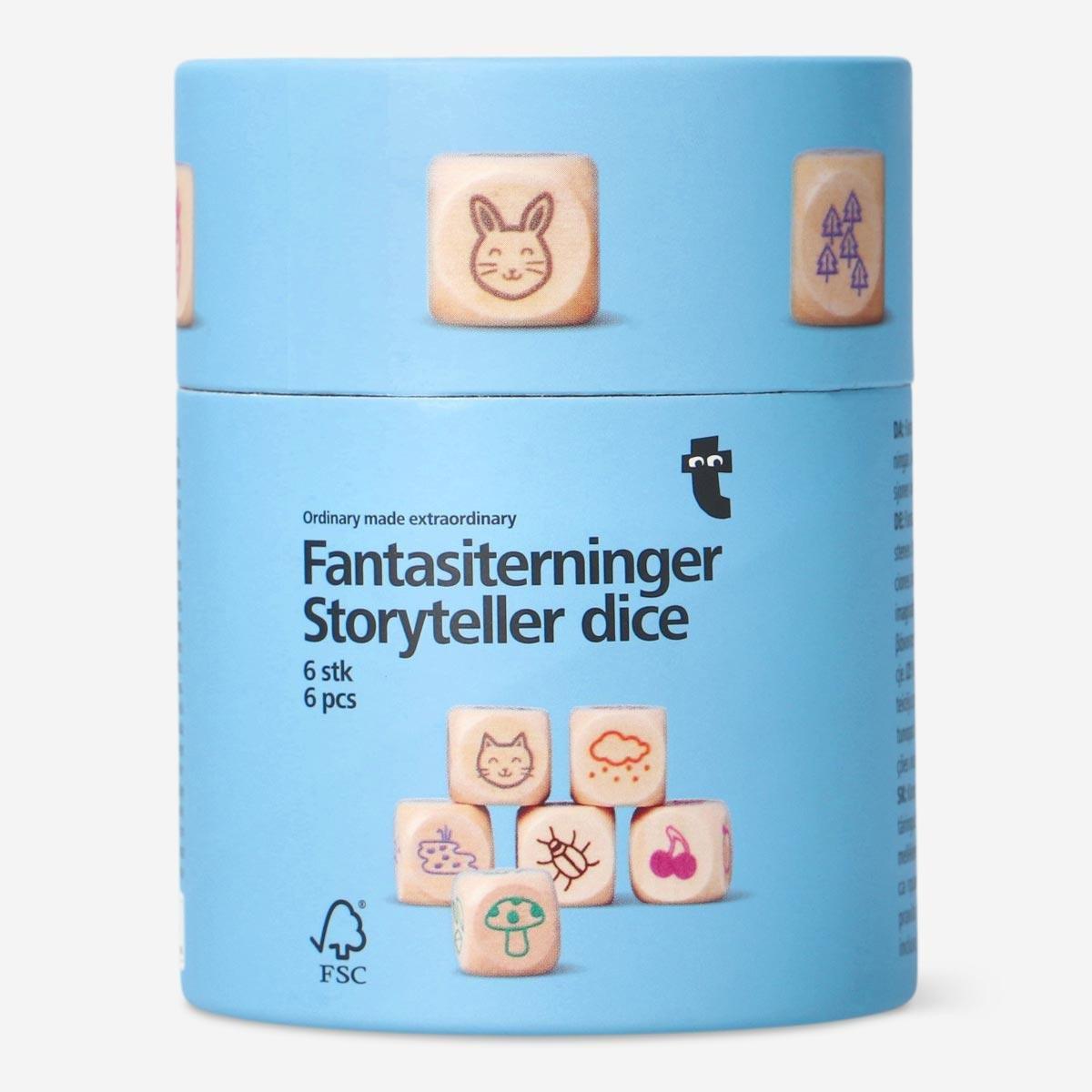 Blue storyteller dice. 6 pcs