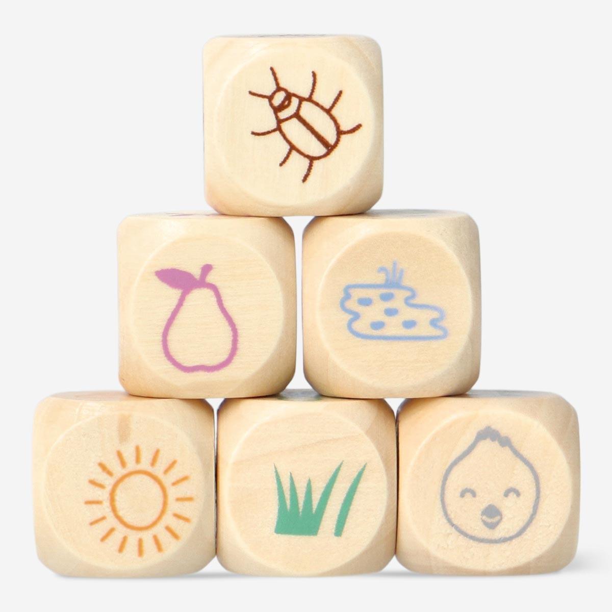 Blue storyteller dice. 6 pcs