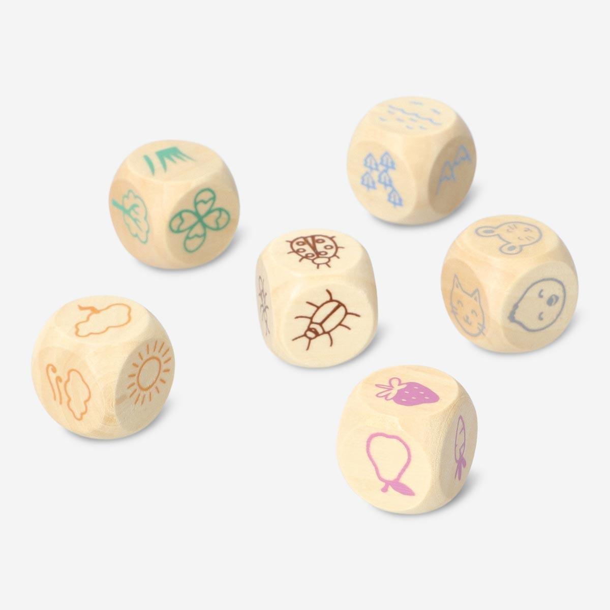 Blue storyteller dice. 6 pcs