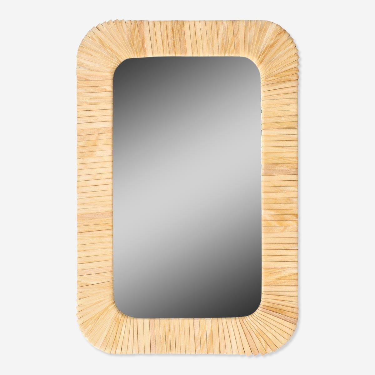 Wooden mirror
