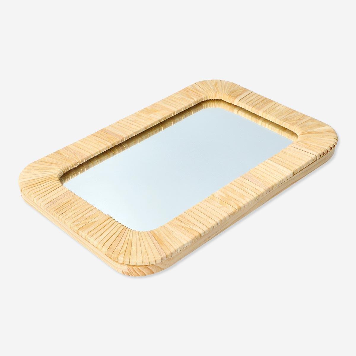 Wooden mirror
