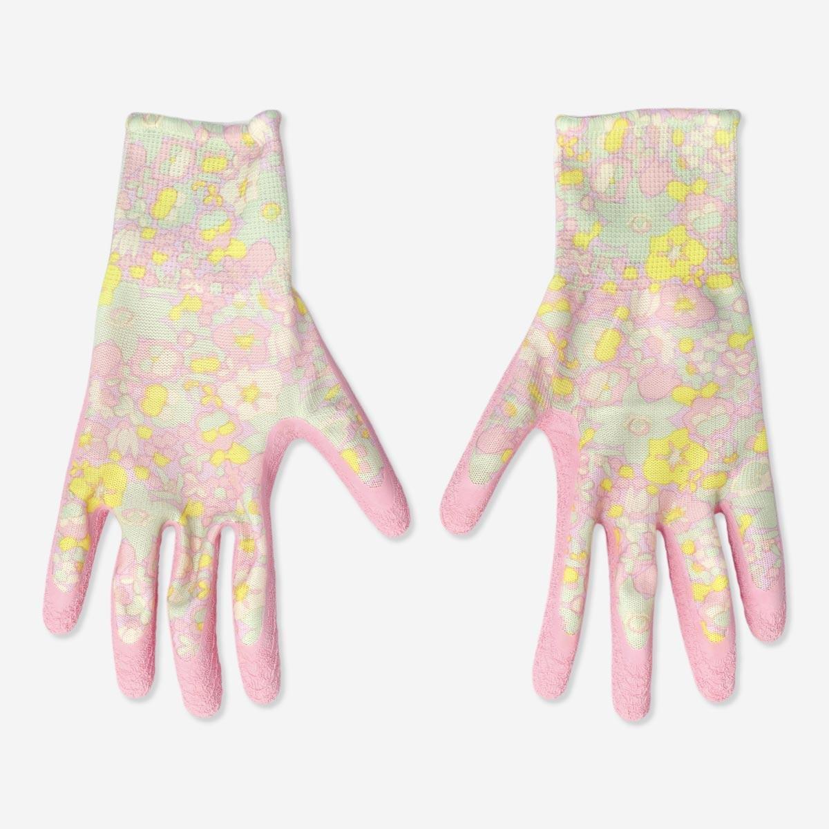 Pink garden gloves. size xs/s