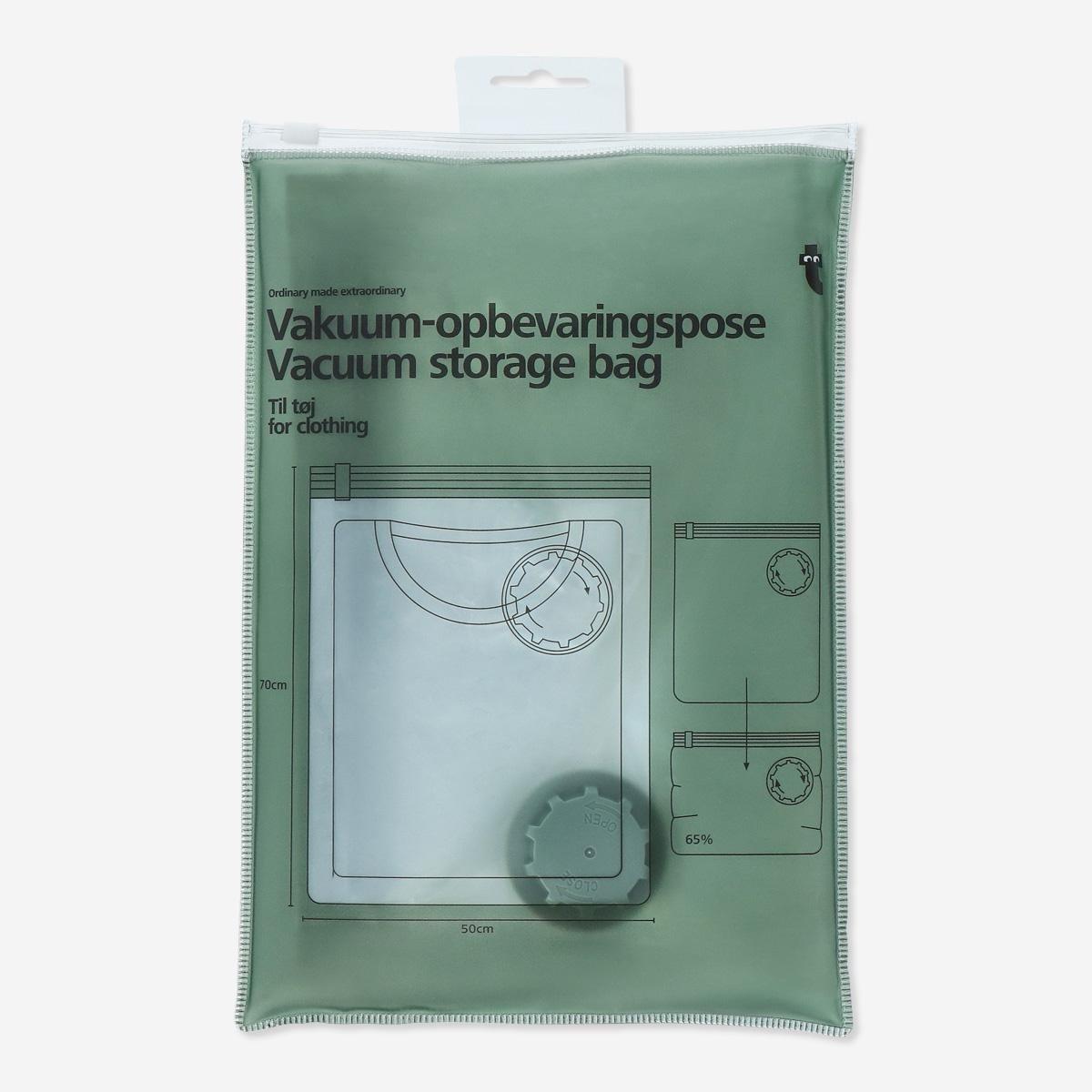 White vacuum storage bag