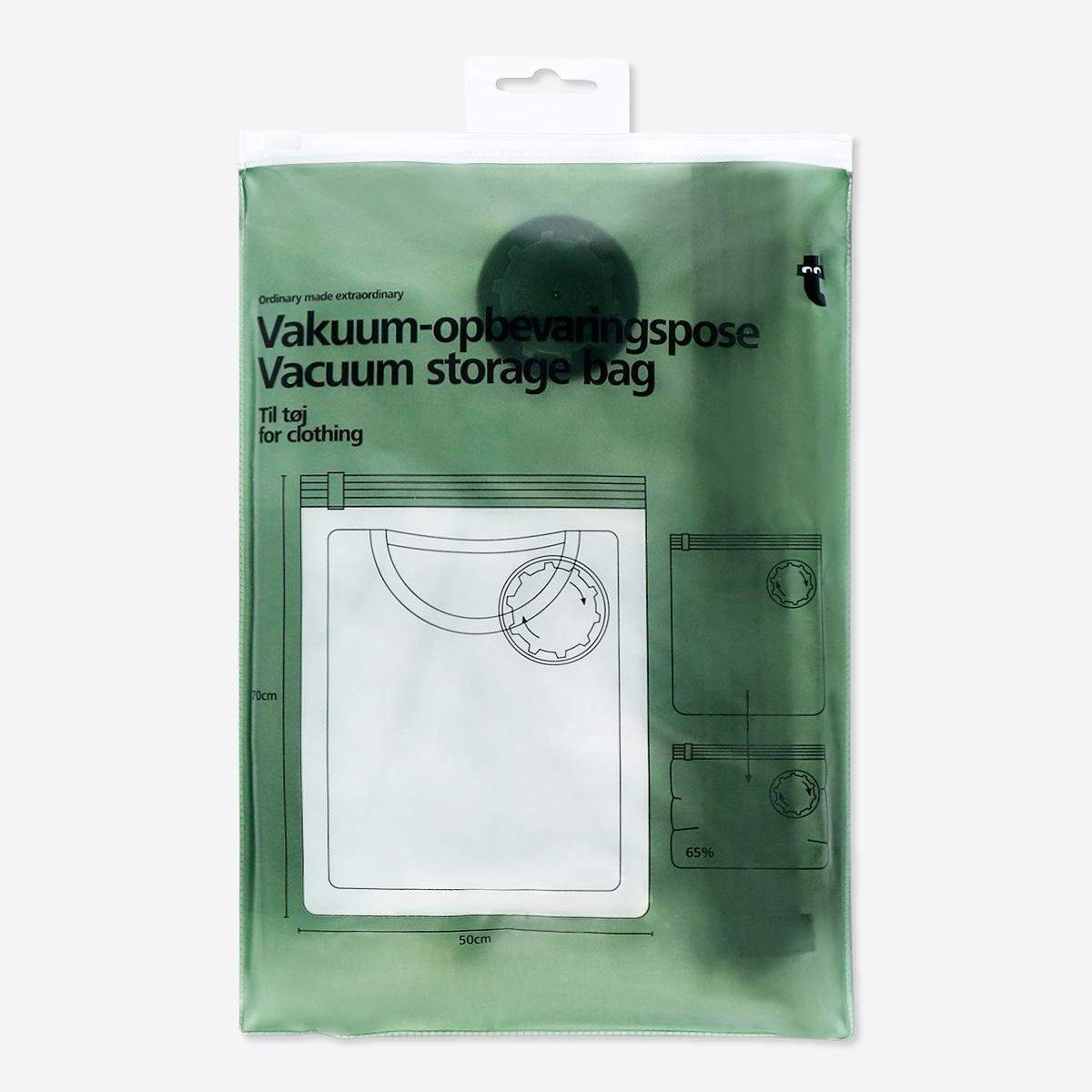 White vacuum storage bag