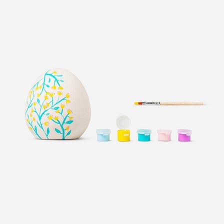 White paint-your-own easter egg. small