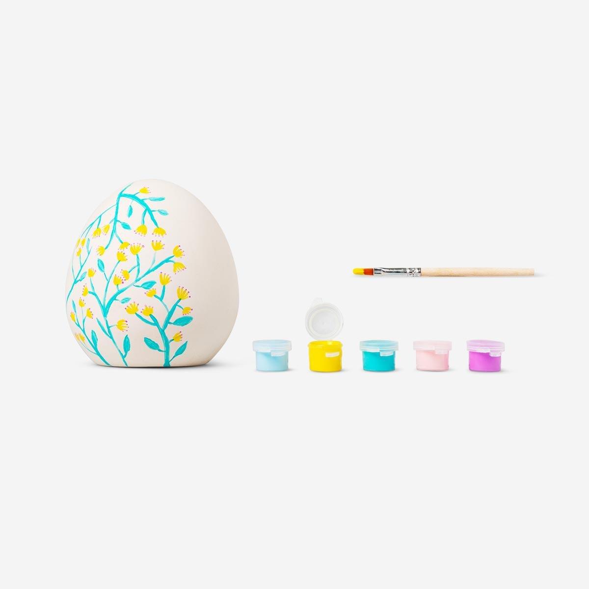 White paint-your-own easter egg. small