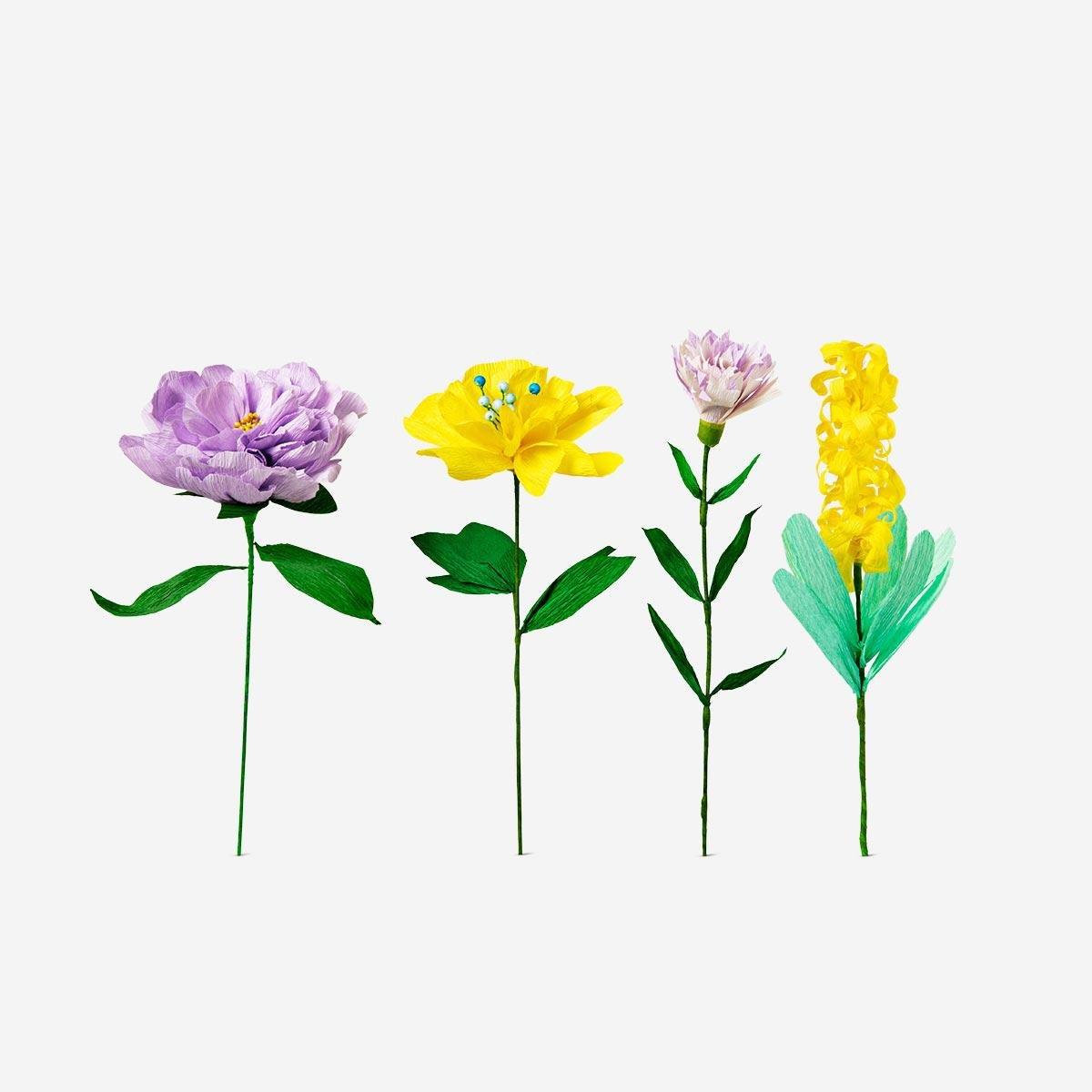 Multicolour crepe paper