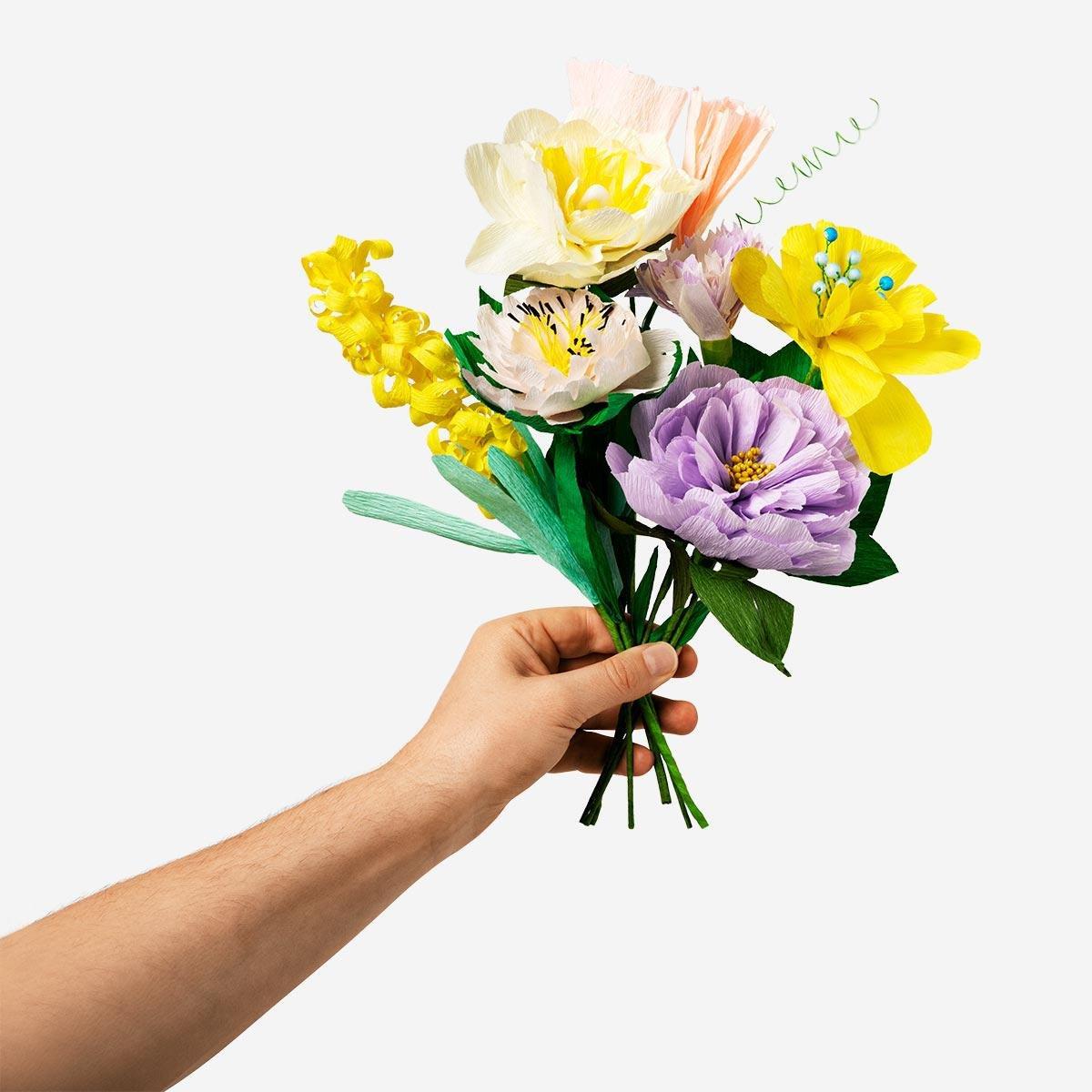 Multicolour crepe paper