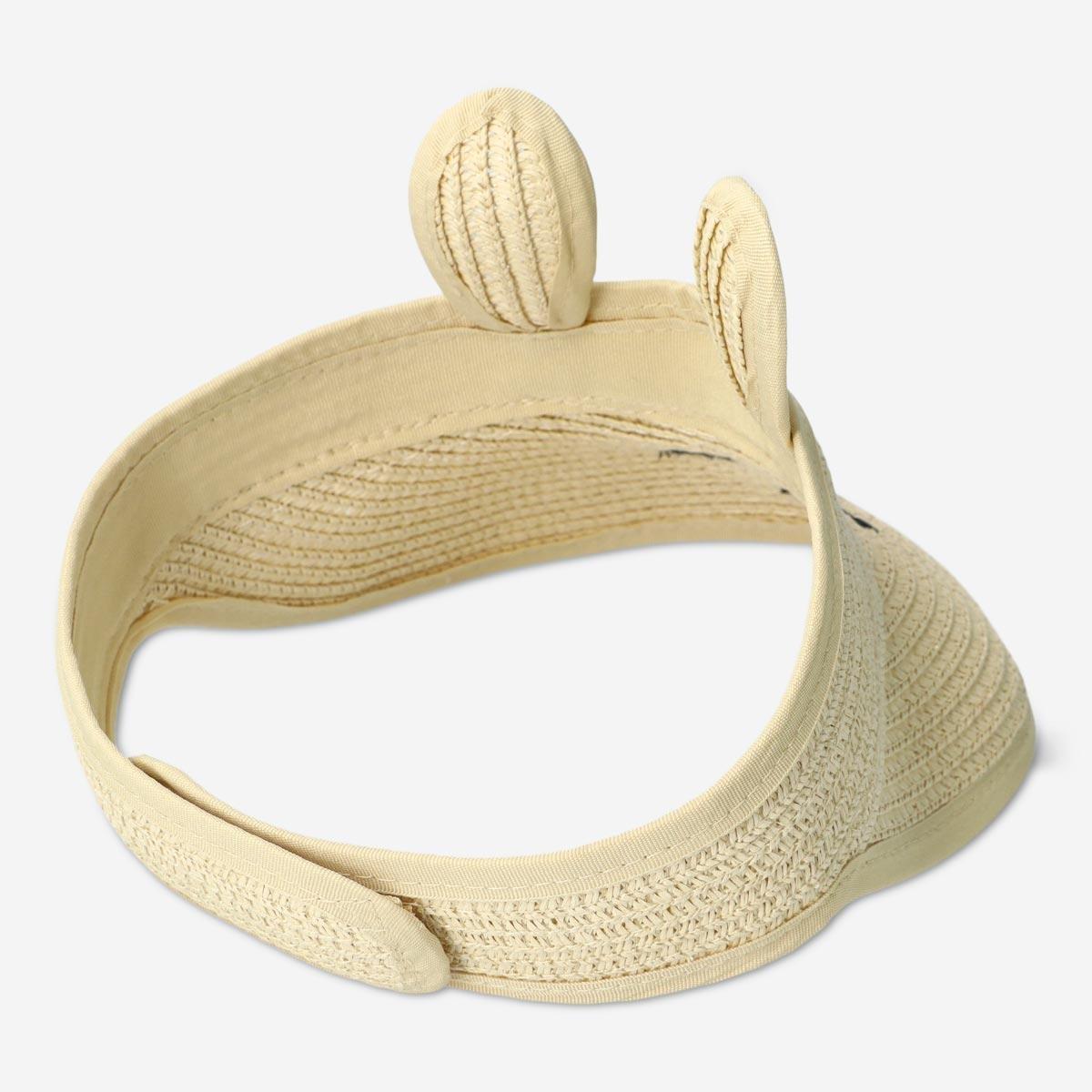 Beige sun visor. kids size