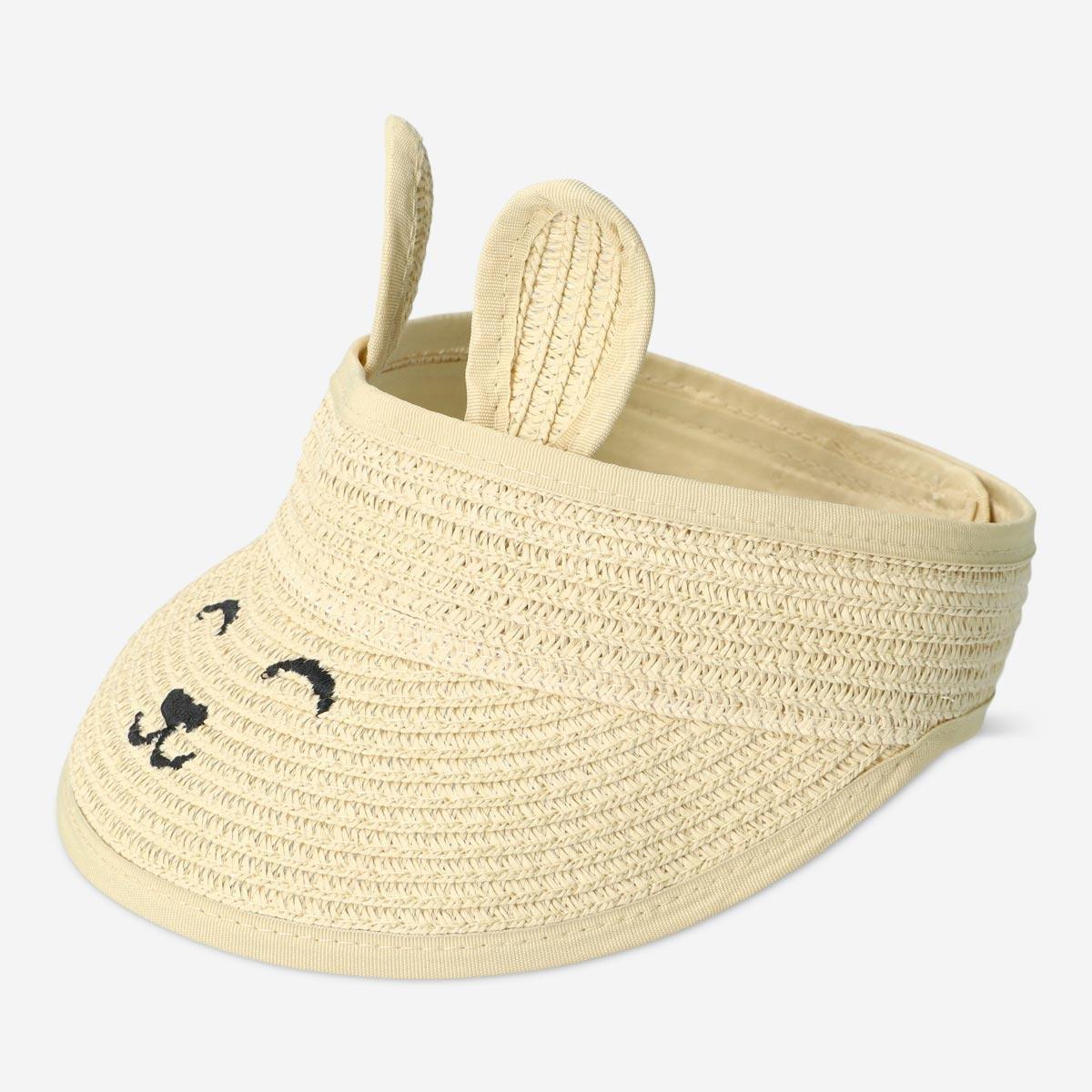 Beige sun visor. kids size