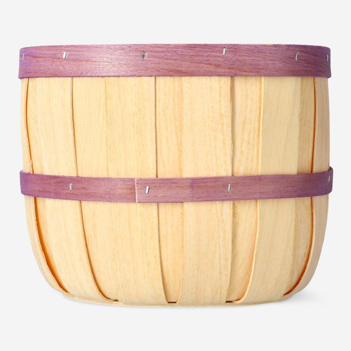 Wooden storage basket. large