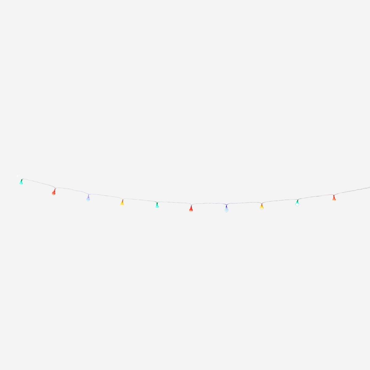 Multicolour string lights. 285 cm