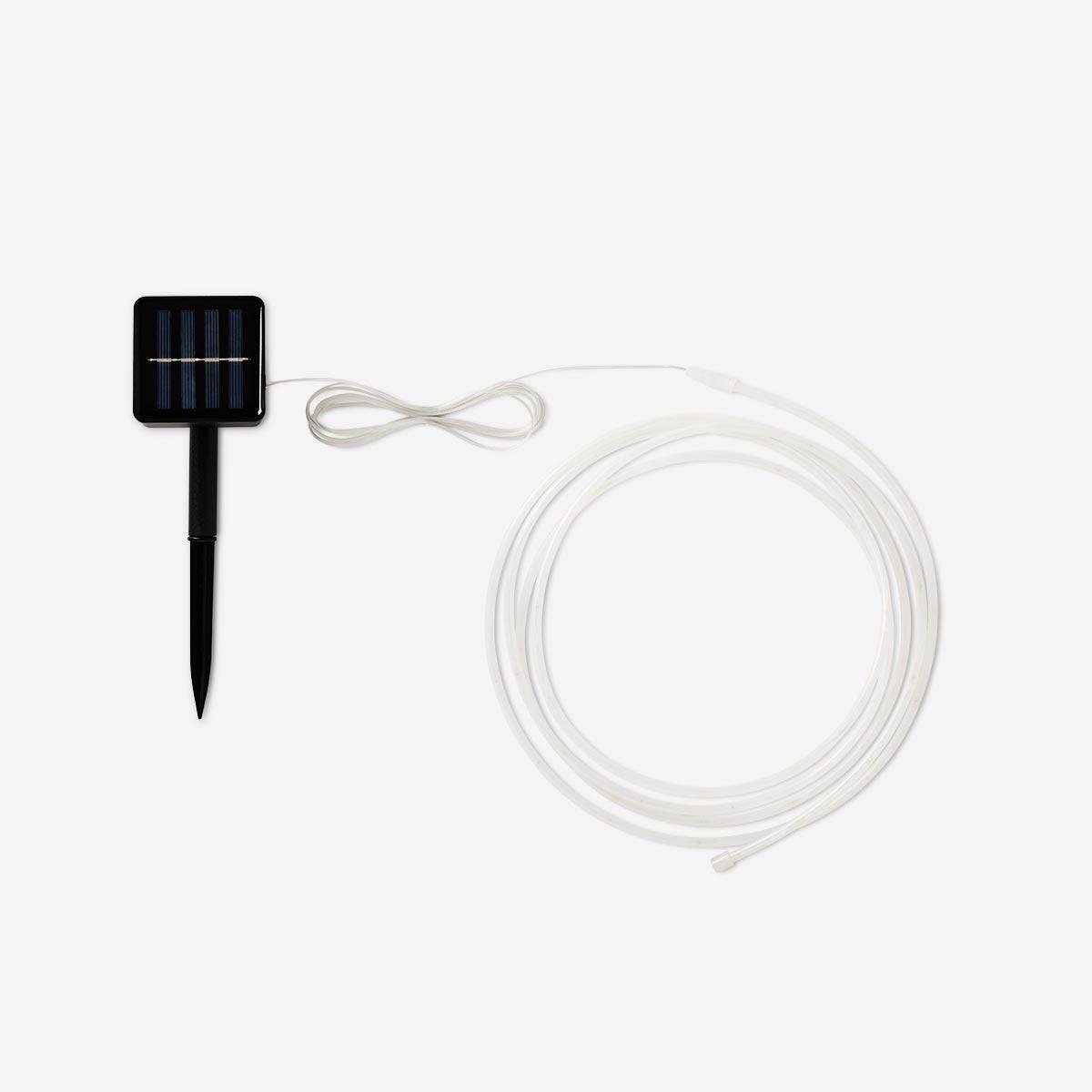 Multicolour solar-powered light strip. suitable for outdoor use