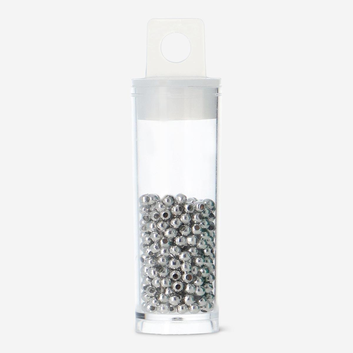 Silver metal beads