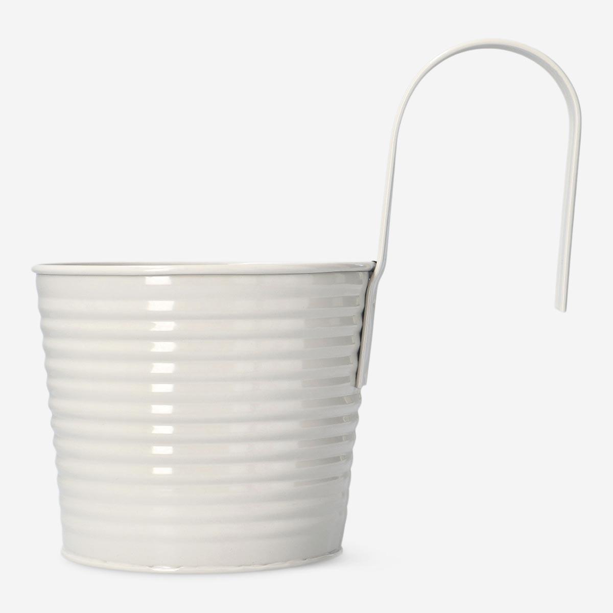 Grey plant pot. large