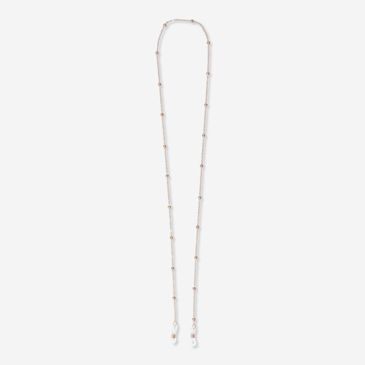 Gold spectacle strap