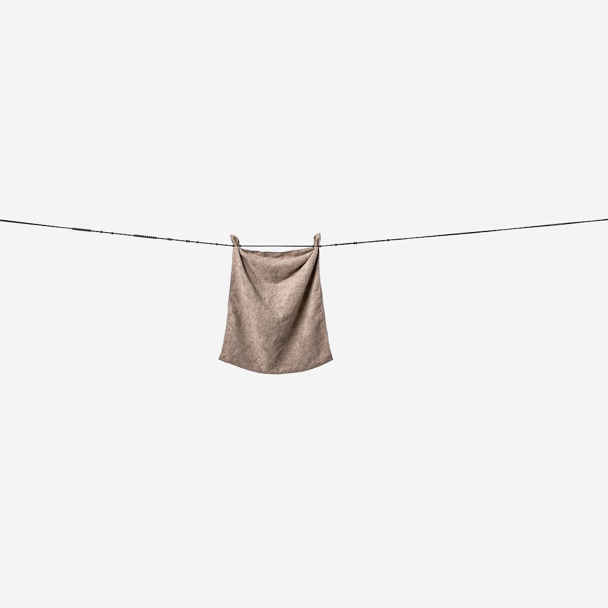 Green clothesline. for camping