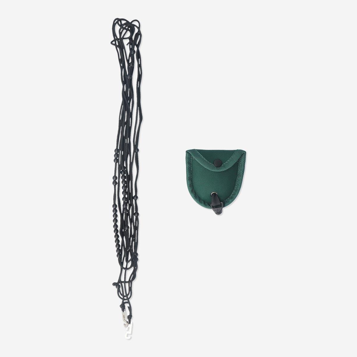 Green clothesline. for camping